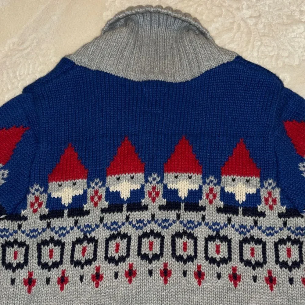 BABY GAP CARDIGAN WITH GNOMES
